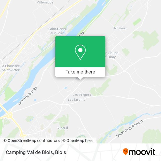 Mapa Camping Val de Blois