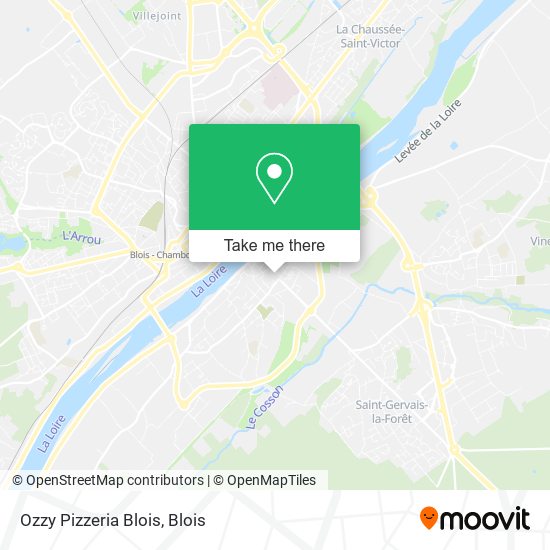 Ozzy Pizzeria Blois map