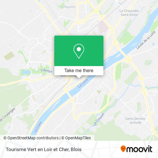 Tourisme Vert en Loir et Cher map