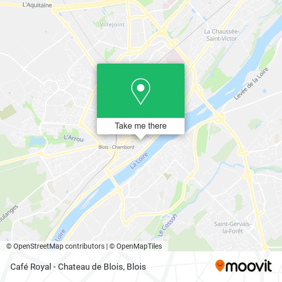 Mapa Café Royal - Chateau de Blois