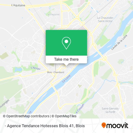 Mapa - Agence Tendance Hotesses Blois 41