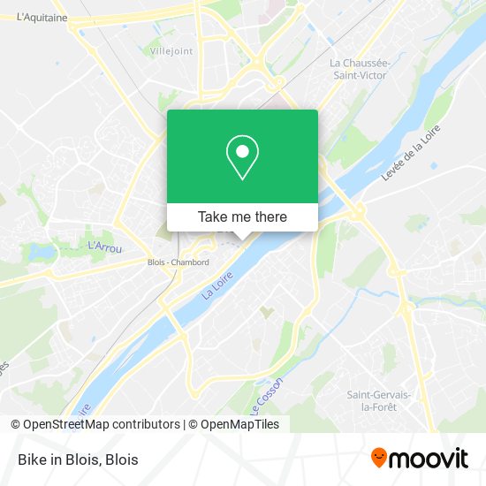 Bike in Blois map