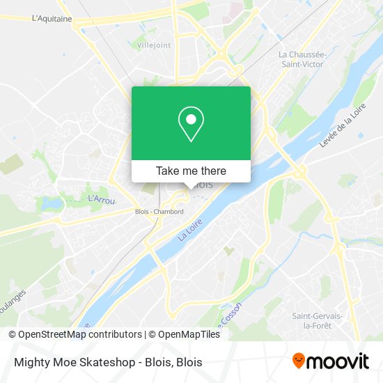 Mighty Moe Skateshop - Blois map