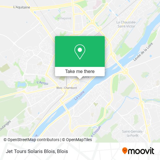 Mapa Jet Tours Solaris Blois