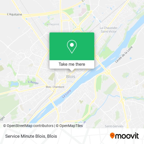 Service Minute Blois map