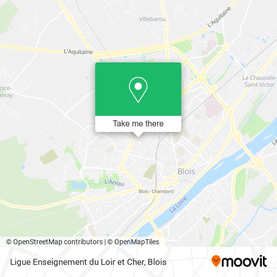 Mapa Ligue Enseignement du Loir et Cher