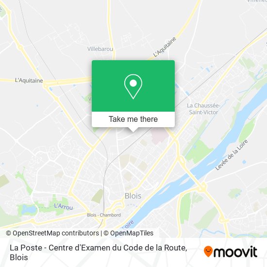 La Poste - Centre d'Examen du Code de la Route map