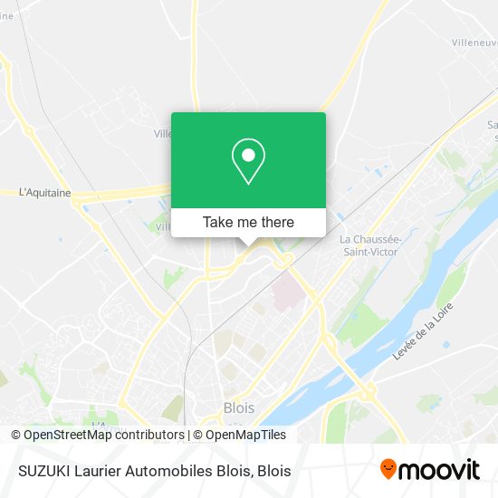 SUZUKI Laurier Automobiles Blois map