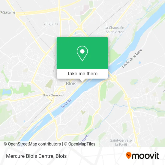 Mercure Blois Centre map
