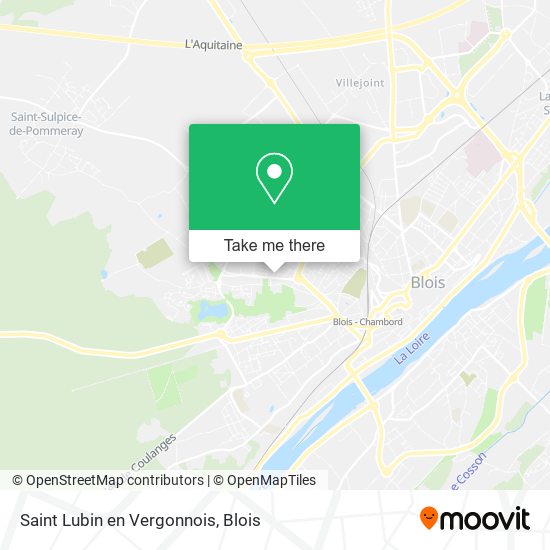 Saint Lubin en Vergonnois map