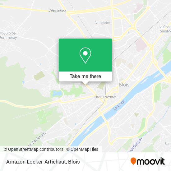 Amazon Locker-Artichaut map