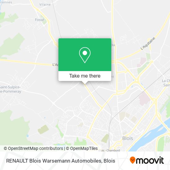 RENAULT Blois Warsemann Automobiles map