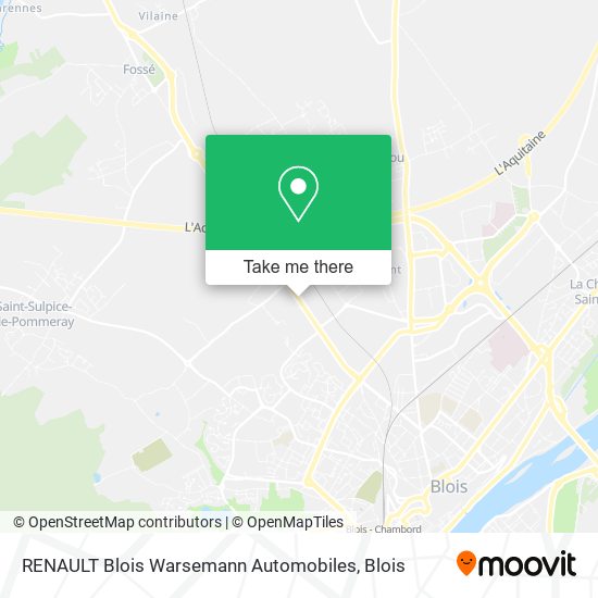 Mapa RENAULT Blois Warsemann Automobiles