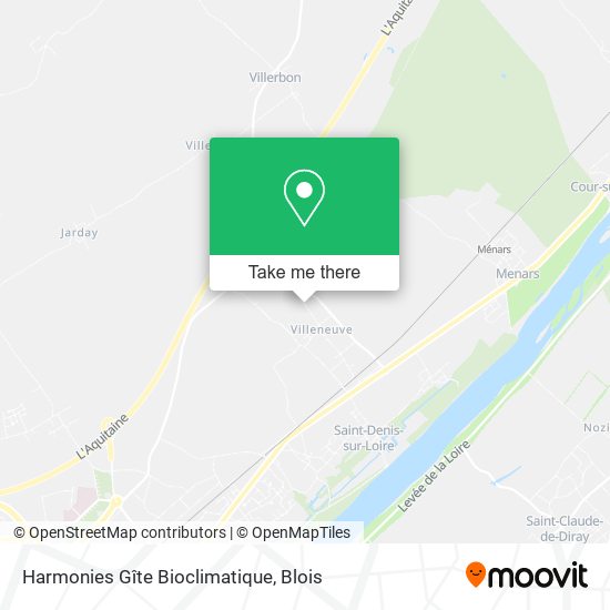 Harmonies Gîte Bioclimatique map
