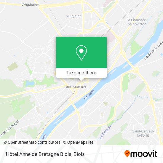 Hôtel Anne de Bretagne Blois map