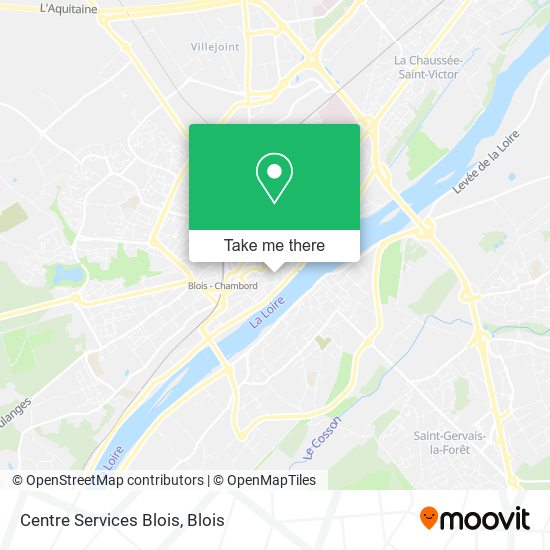 Centre Services Blois map