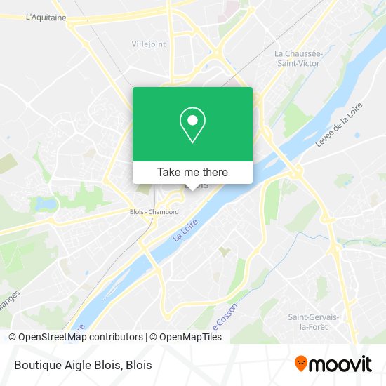 Mapa Boutique Aigle Blois