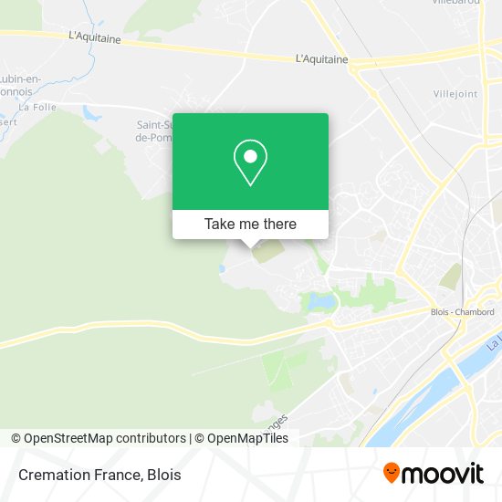 Cremation France map