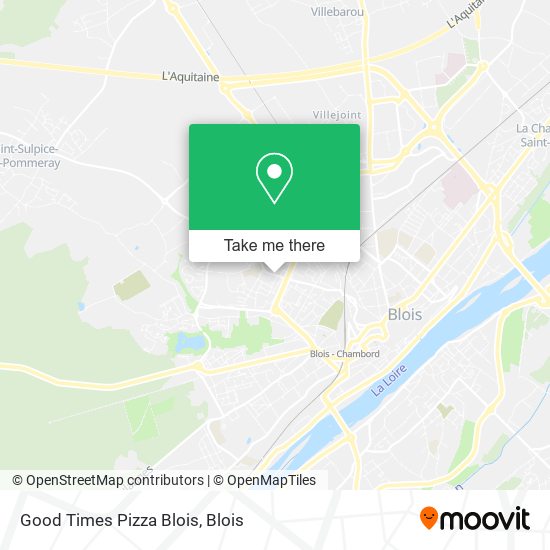 Good Times Pizza Blois map