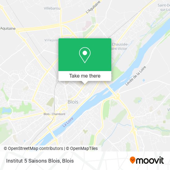 Institut 5 Saisons Blois map