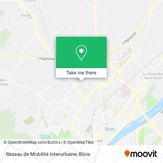 Mapa Réseau de Mobilité Interurbaine