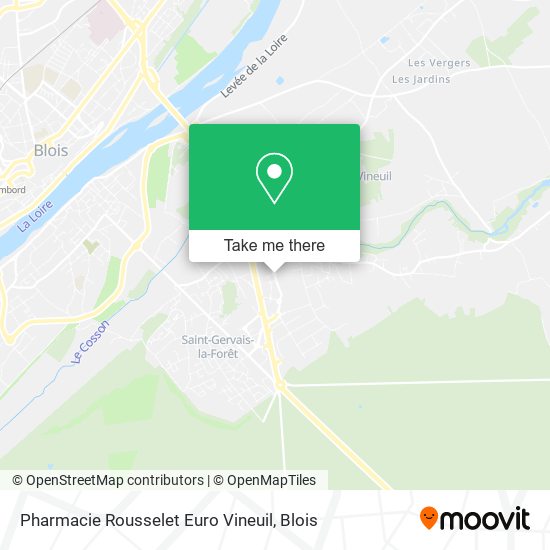 Pharmacie Rousselet Euro Vineuil map