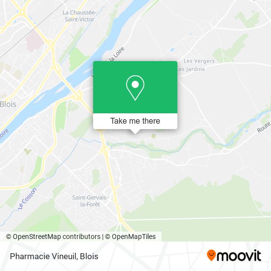 Pharmacie Vineuil map