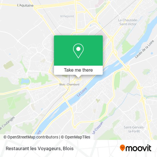 Restaurant les Voyageurs map
