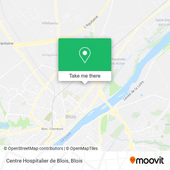 Centre Hospitalier de Blois map