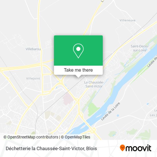 Mapa Déchetterie la Chaussée-Saint-Victor