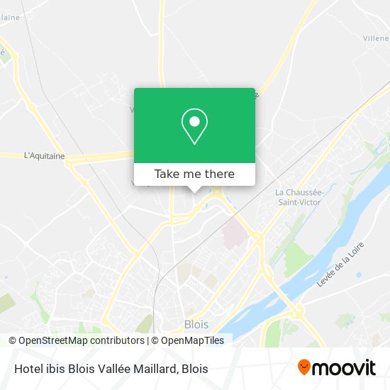 Hotel ibis Blois Vallée Maillard map