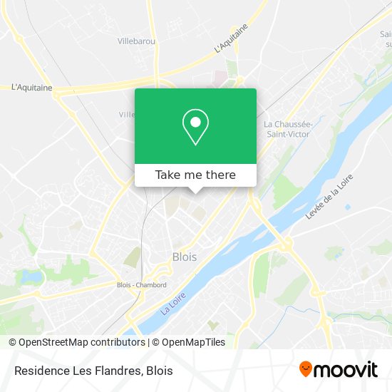 Mapa Residence Les Flandres