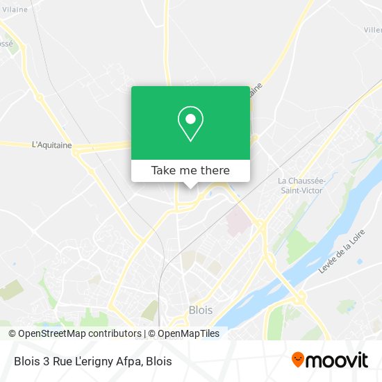 Blois 3 Rue L'erigny Afpa map