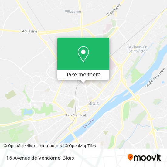 Mapa 15 Avenue de Vendôme