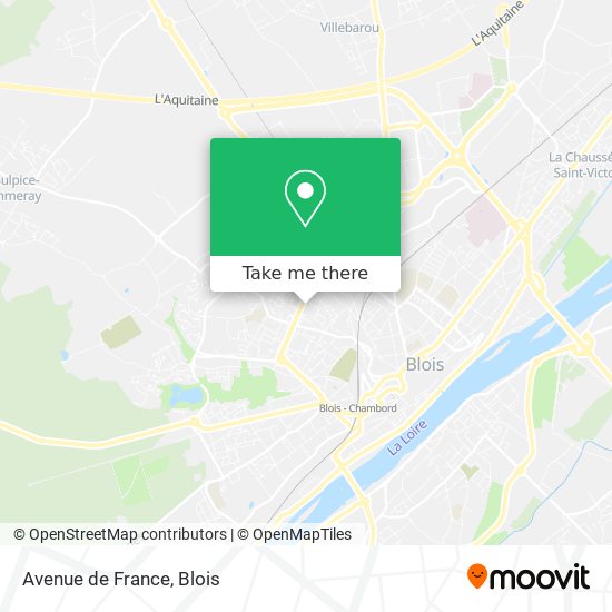 Mapa Avenue de France