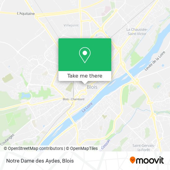 Mapa Notre Dame des Aydes