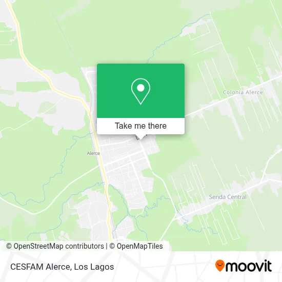 CESFAM Alerce map