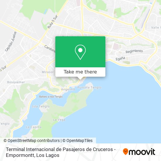 Terminal Internacional de Pasajeros de Cruceros - Empormontt map