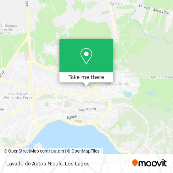 Lavado de Autos Nicole map