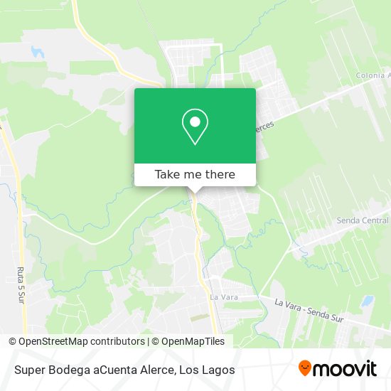 Super Bodega aCuenta Alerce map