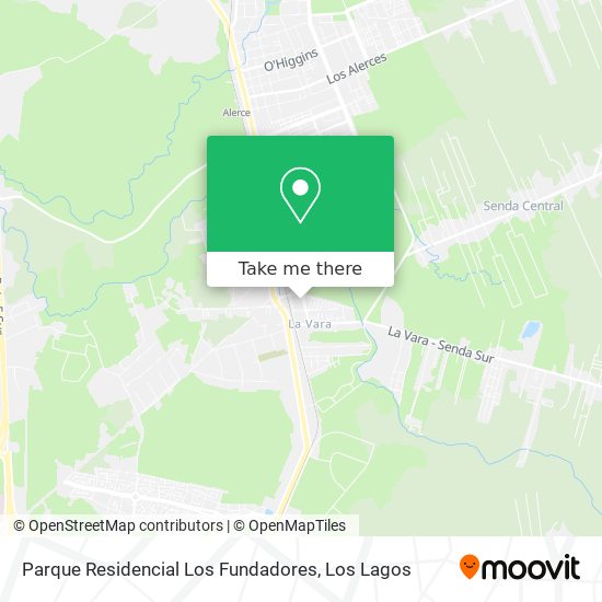 Parque Residencial Los Fundadores map