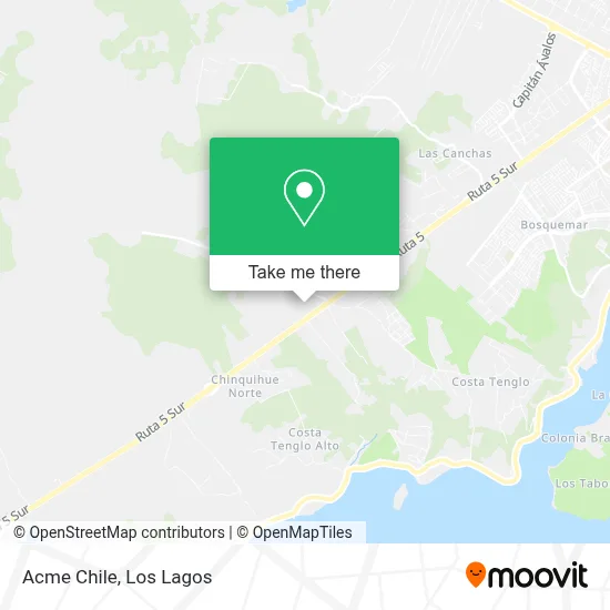 Mapa de Acme Chile