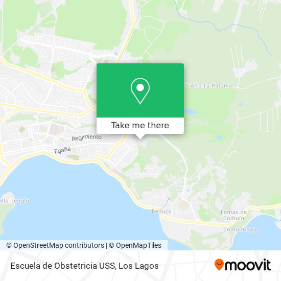 Escuela de Obstetricia USS map