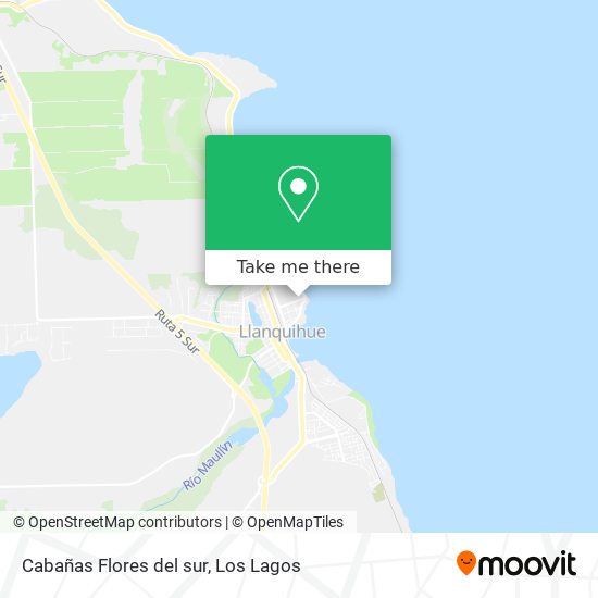 Mapa de Cabañas Flores del sur