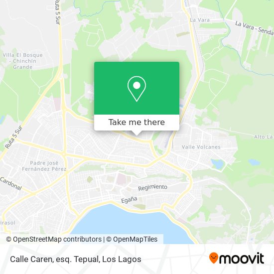 Calle Caren, esq. Tepual map