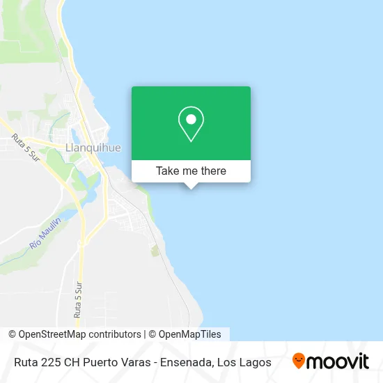 Ruta 225 CH Puerto Varas - Ensenada map