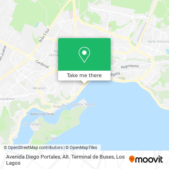 Mapa de Avenida Diego Portales, Alt. Terminal de Buses