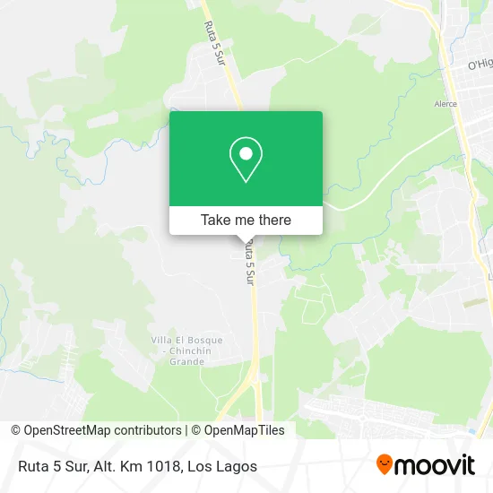 Ruta 5 Sur, Alt. Km 1018 map