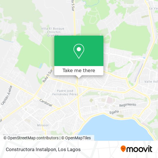 Mapa de Constructora Instalpon