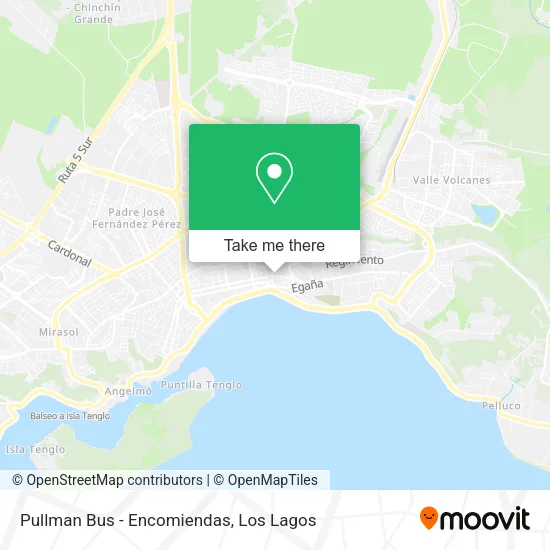 Pullman Bus - Encomiendas map